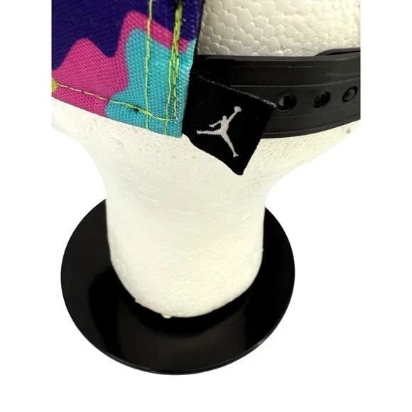 Air Jordan True Hat Men Black Camo Embroidered Logo Jumpman Snap Back Cap NEW - Picture 7 of 11